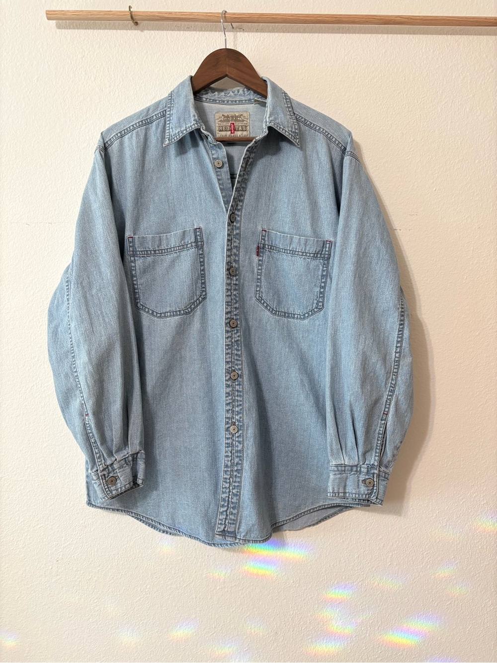Levi's Light Blue Denim Button-Front Shirt